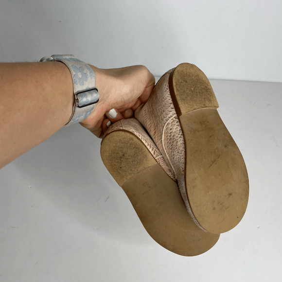 LOUIS & LOLA Handmade baby toddler lace up booties handmade metallic EUR 26 US 9 - Picture 5 of 7